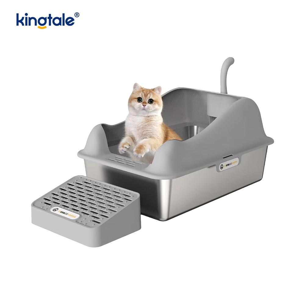 Halfgesloten antispat kattenbak