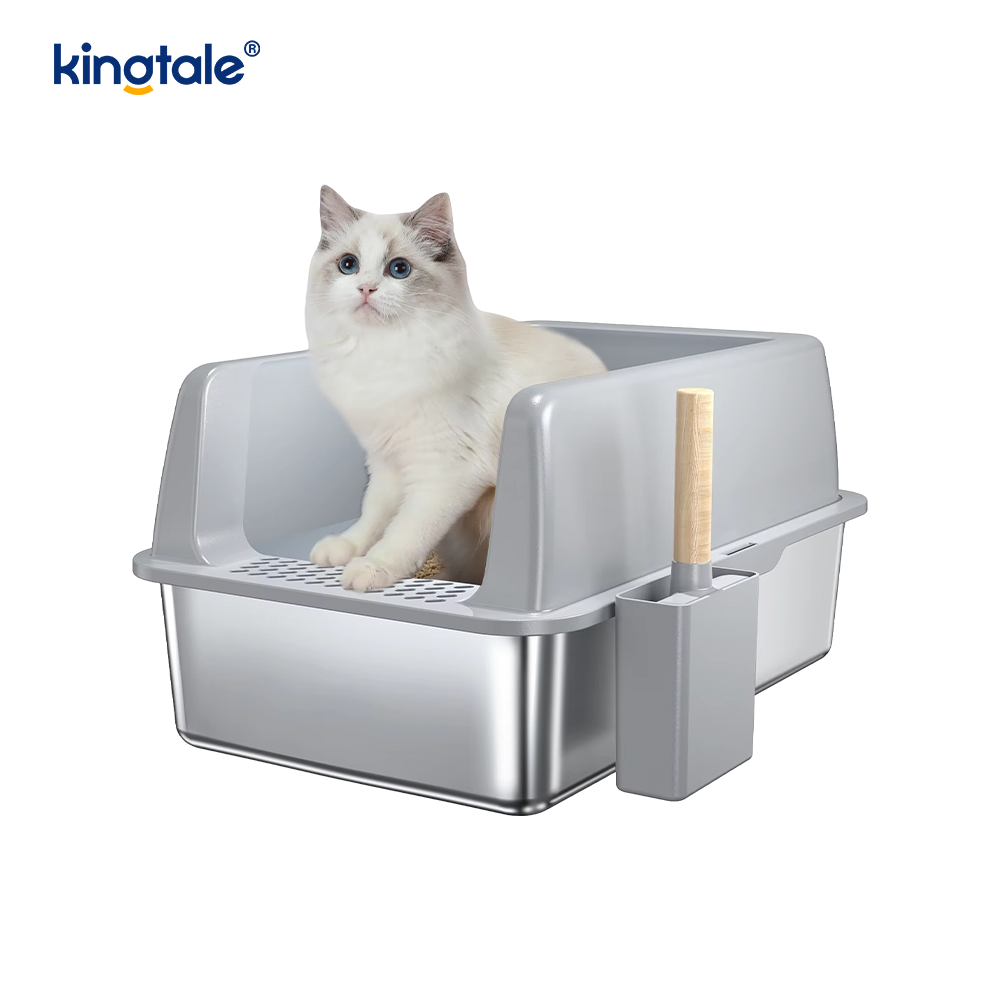 Kattenbak met anti-zandpedaal
