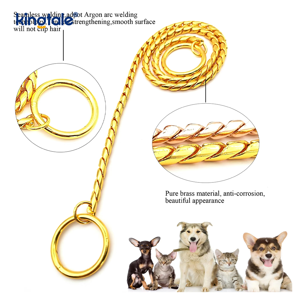 Galvaniserende gouden slangenketting