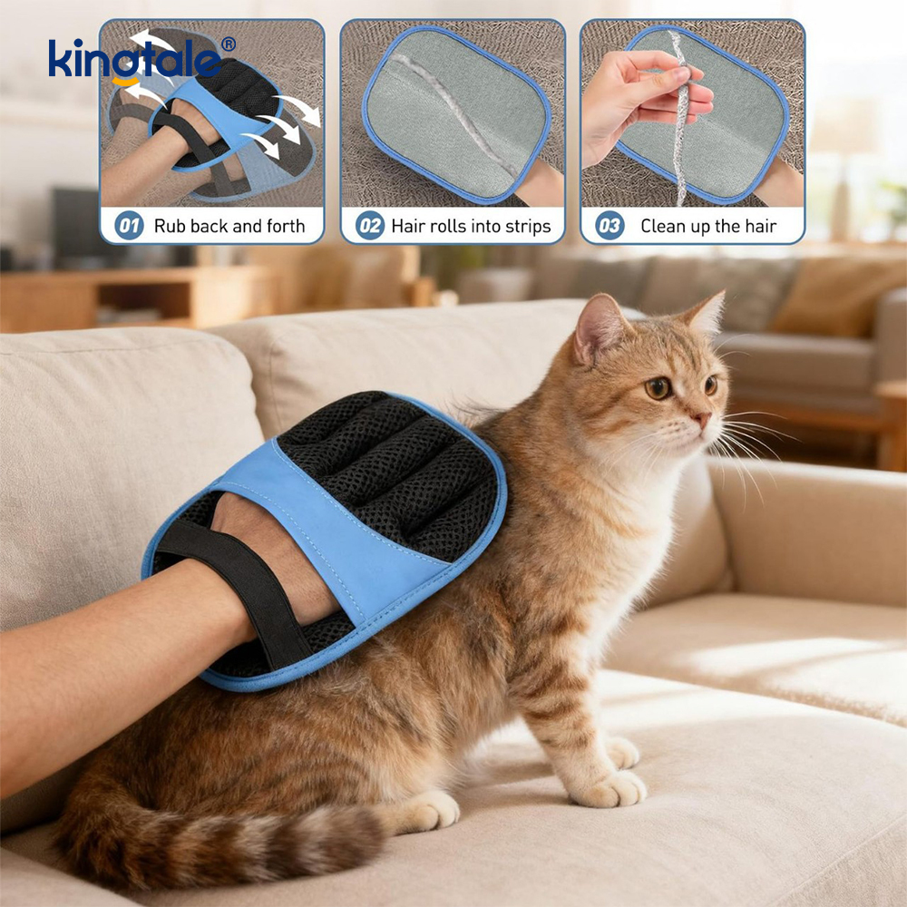 Ontharingshandschoen voor huisdieren Magische borstel Elektrostatische want voor honden en katten