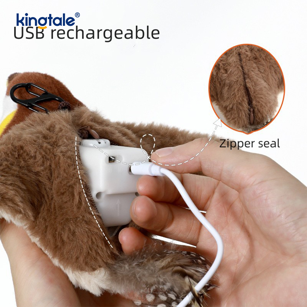 Gesimuleerde Sparrow huisdier knuffel voor alle rassen Cat Kicker Catnip Toys Sparrow