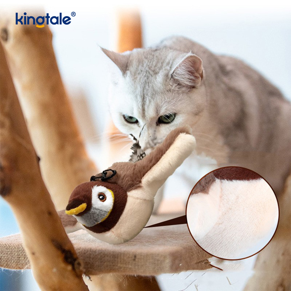 Gesimuleerde Sparrow huisdier knuffel voor alle rassen Cat Kicker Catnip Toys Sparrow