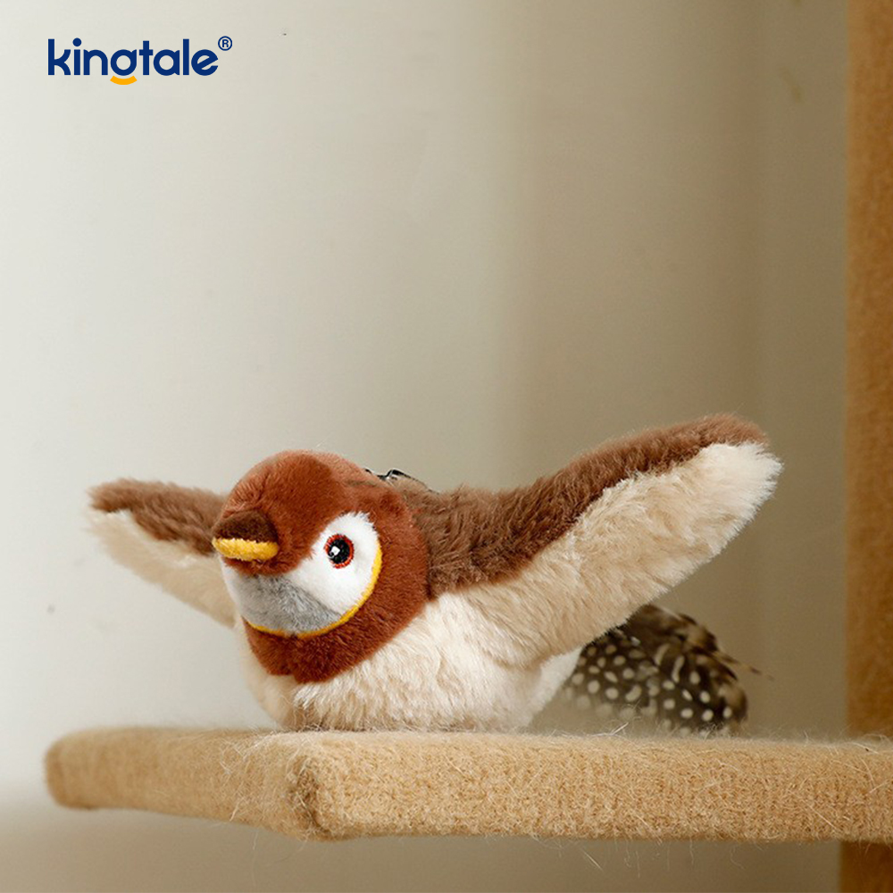 Gesimuleerde Sparrow huisdier knuffel voor alle rassen Cat Kicker Catnip Toys Sparrow