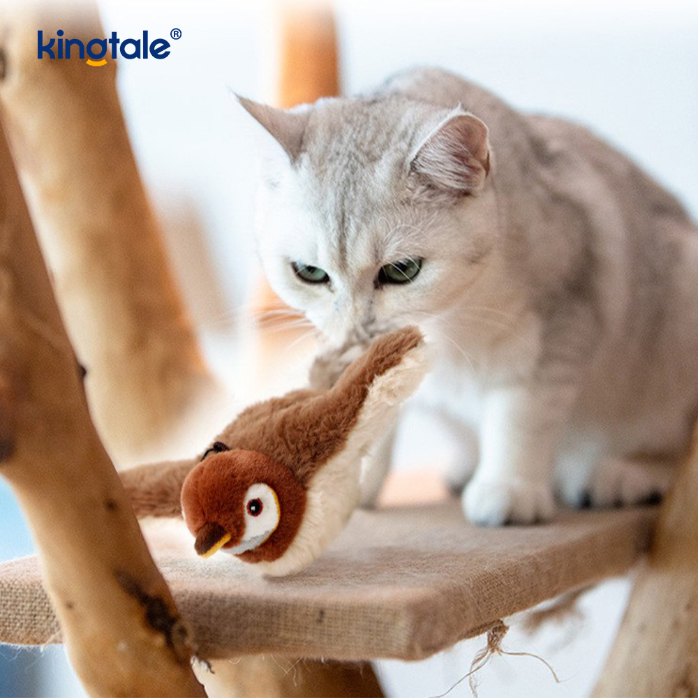 Gesimuleerde Sparrow huisdier knuffel voor alle rassen Cat Kicker Catnip Toys Sparrow