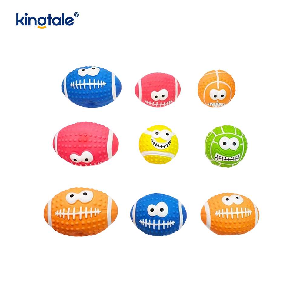 Speelgoed voor huisdieren Latex dat geluid maakt met een smileybal voor binnen en buiten