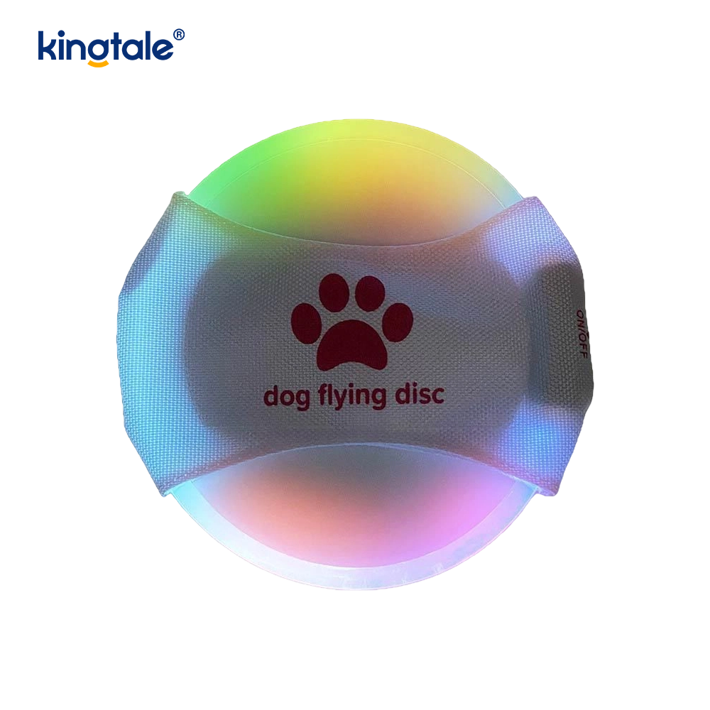 Pet Light-Up Frisbee Hoge zichtbaarheid Verlichte huisdiertraining Gooien Spelen voor oefening