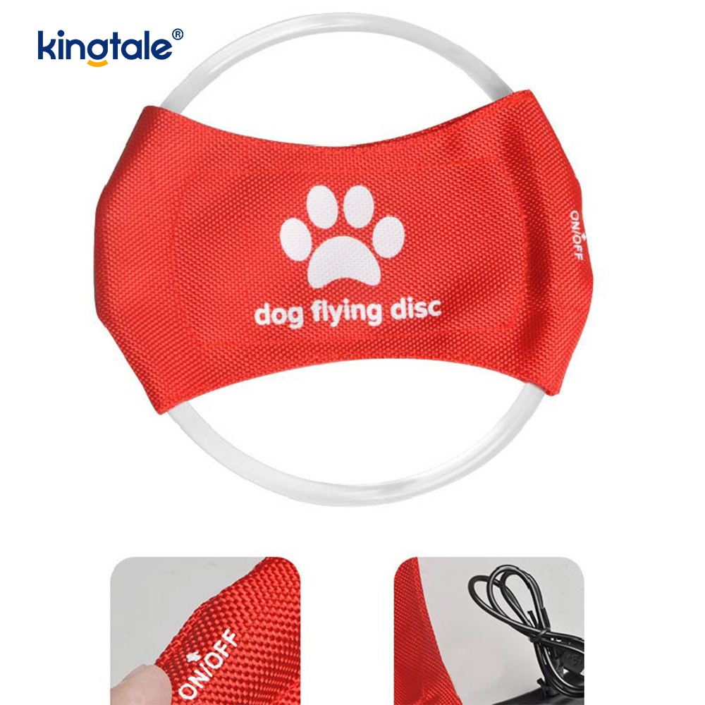 Pet Light-Up Frisbee Hoge zichtbaarheid Verlichte huisdiertraining Gooien Spelen voor oefening