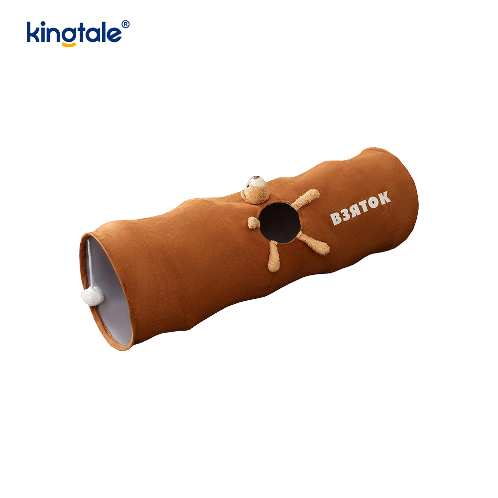 Opvouwbaar kattenspeelgoed Recht Cartoon Cat Tunnel Unny Interactief kattenspeelgoed Cadeau voor kat