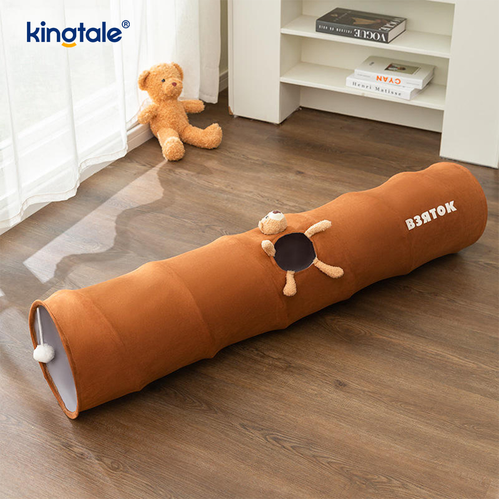 Opvouwbaar kattenspeelgoed Recht Cartoon Cat Tunnel Unny Interactief kattenspeelgoed Cadeau voor kat