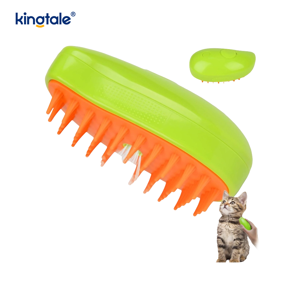 Cat Steam Brush 3 in 1 Steamy Pet Brush Siliconen Massage Hondenhaarverwijderaar Kam