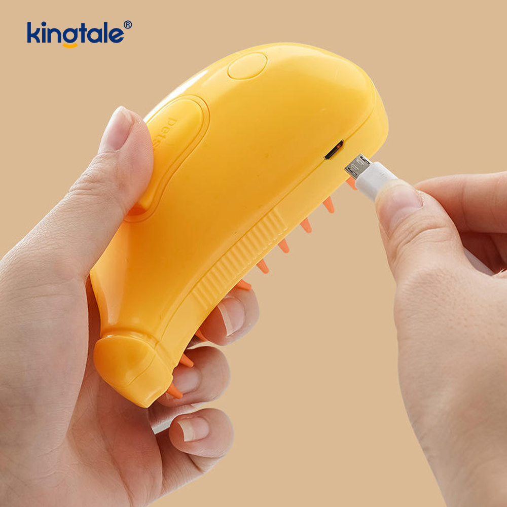 Cat Steam Brush 3 in 1 Steamy Pet Brush Siliconen Massage Hondenhaarverwijderaar Kam