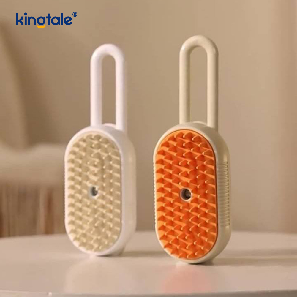 Cat Steam Brush 3 in 1 Steamy Pet Brush Siliconen Massage Hondenhaarverwijderaar Kam
