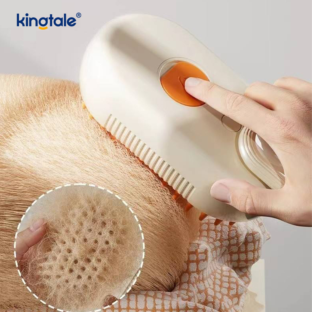 Cat Steam Brush 3 in 1 Steamy Pet Brush Siliconen Massage Hondenhaarverwijderaar Kam