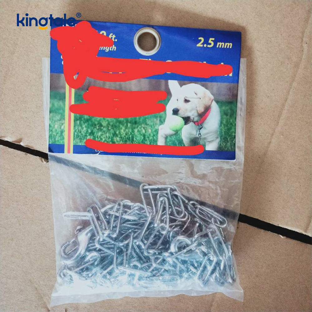 Pet Pinch Choke Halsbanden Koolstofstaal Metalen Prong Hondentrainingshalsband