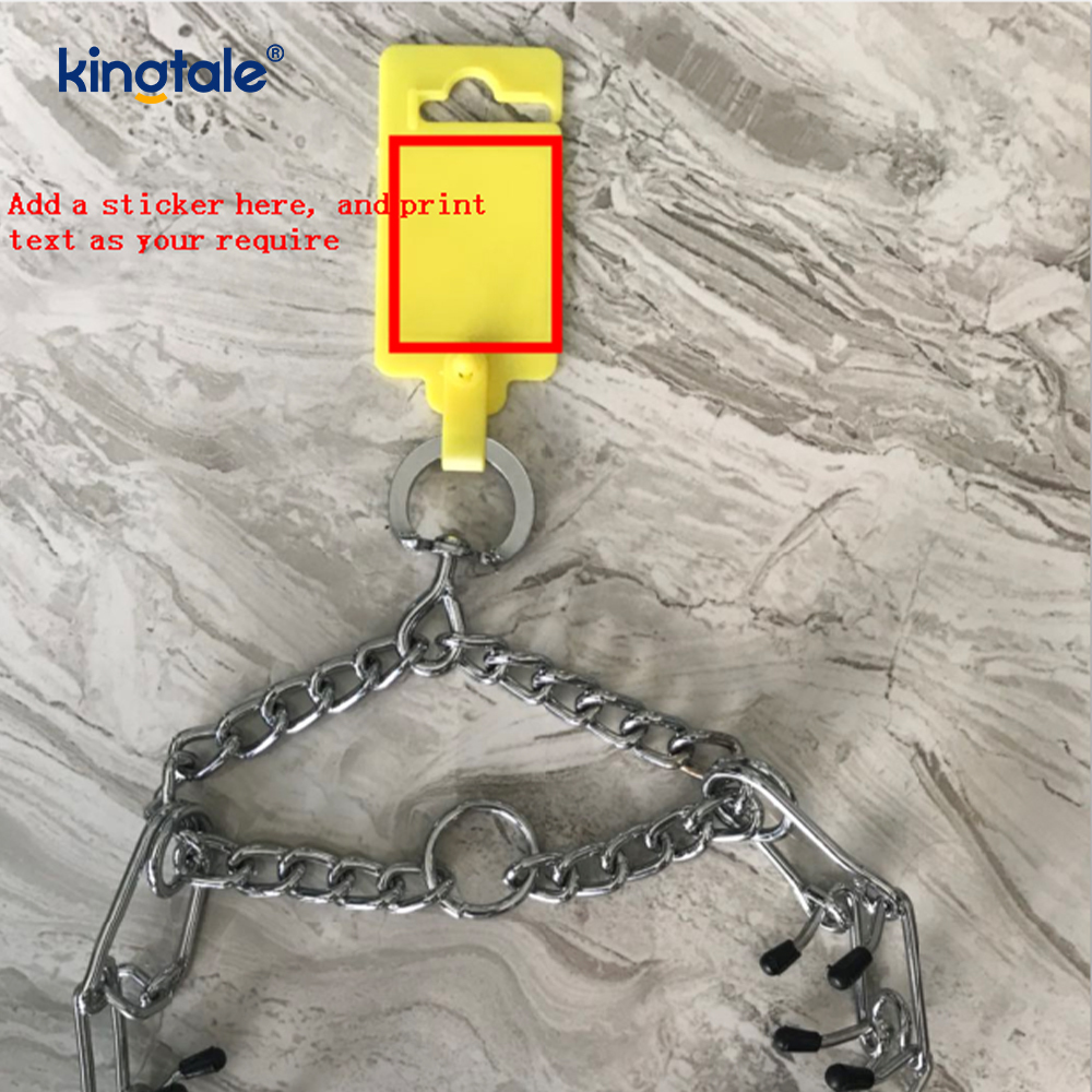 Pet Pinch Choke Halsbanden Koolstofstaal Metalen Prong Hondentrainingshalsband