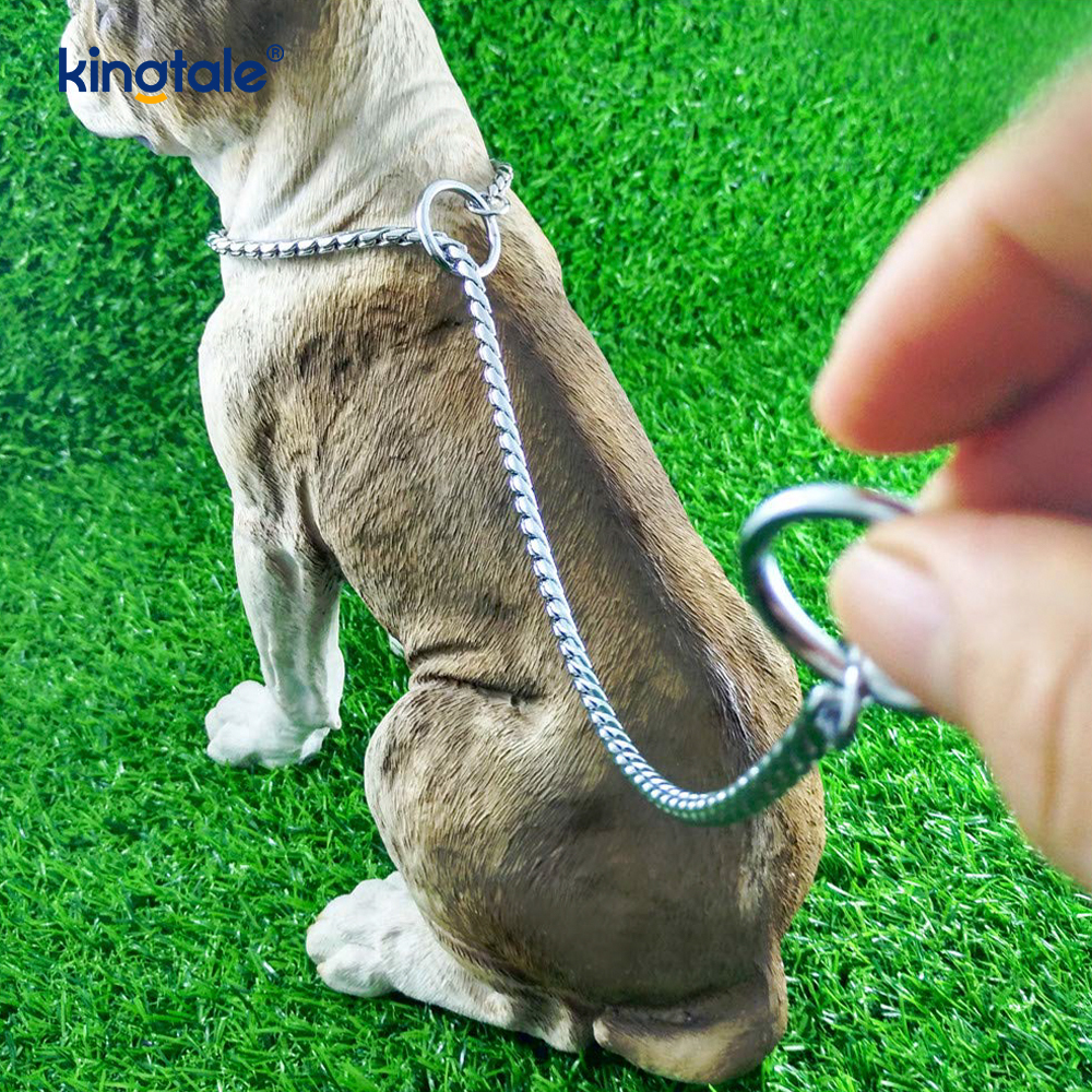 Puur koperen metalen slangenhalsband voor kleine en middelgrote honden