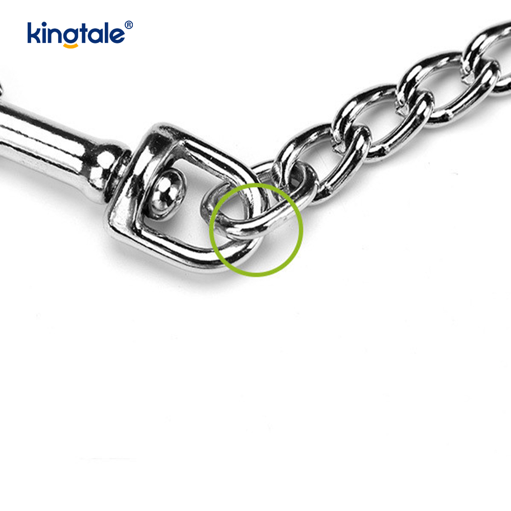 Op maat gemaakte metalen hondenketting met schuimhandvat voor honden