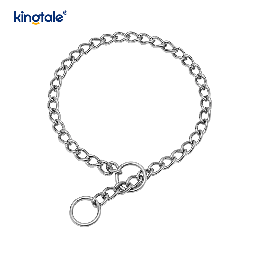 Metalen trainingshond-choke-halsband Slip P-ketting Zware ketting voor honden
