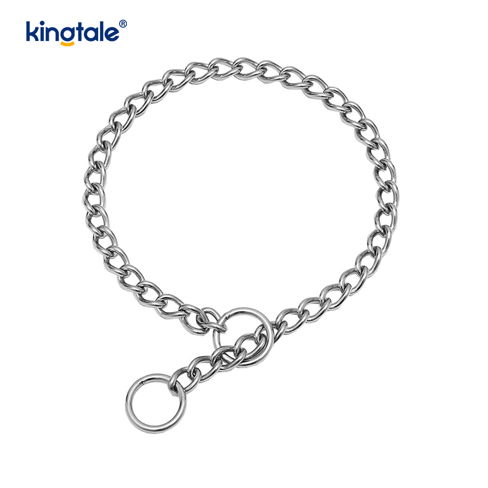 Metalen trainingshond-choke-halsband Slip P-ketting Zware ketting voor honden