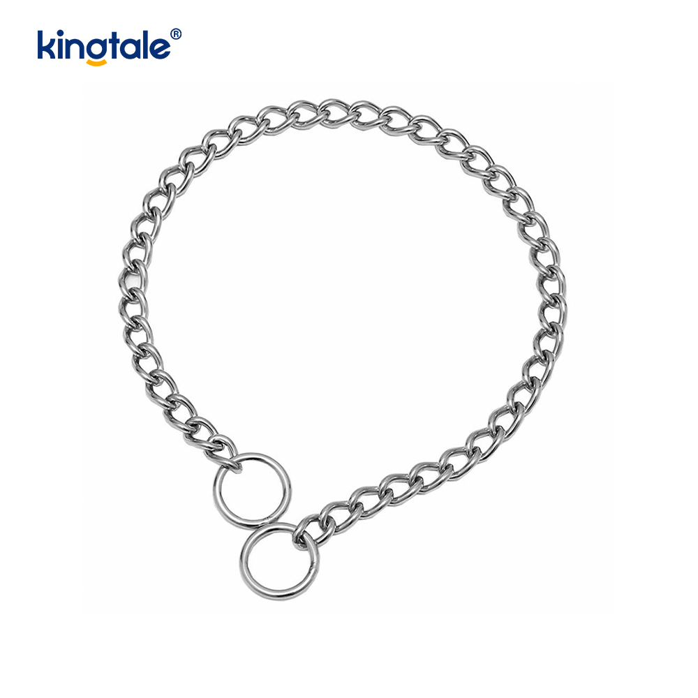 Metalen trainingshond-choke-halsband Slip P-ketting Zware ketting voor honden