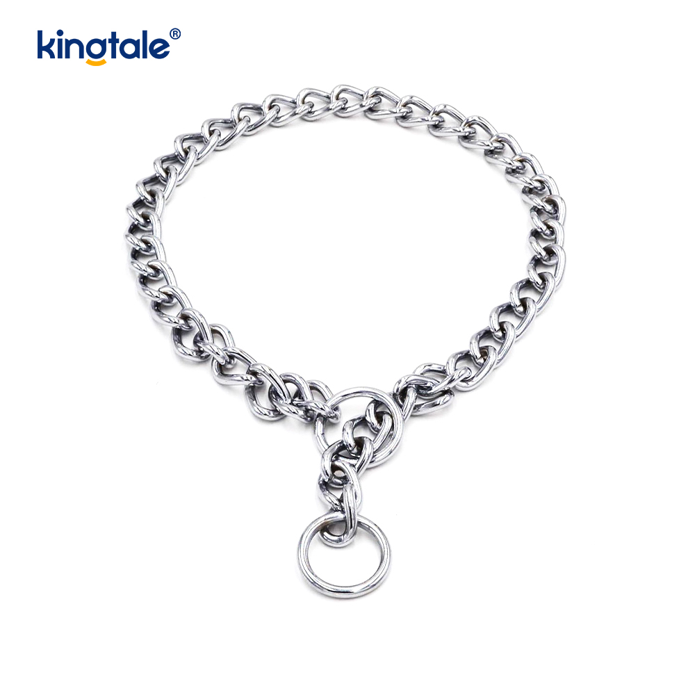 Metalen trainingshond-choke-halsband Slip P-ketting Zware ketting voor honden