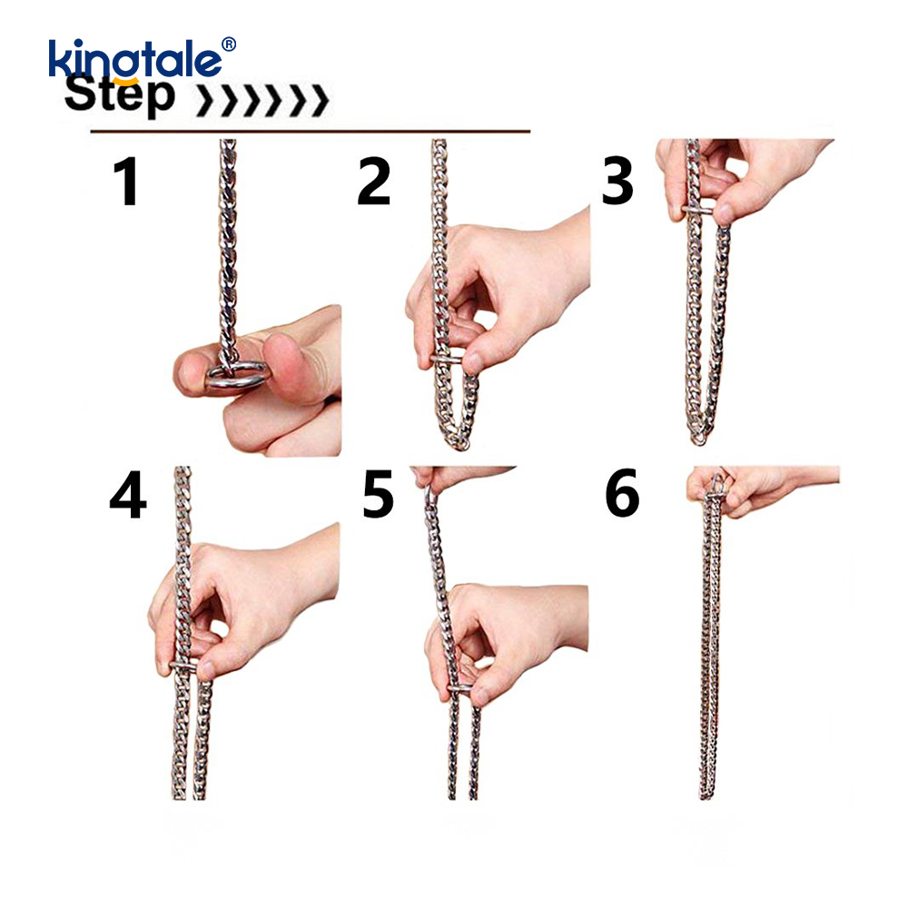 Metalen trainingshond-choke-halsband Slip P-ketting Zware ketting voor honden