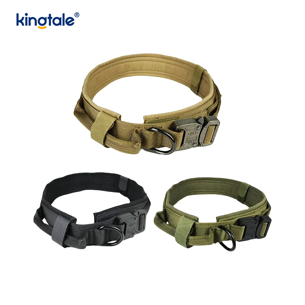 Hondenhalsband met metalen gesp, zware halsband, zwaar uitgevoerd