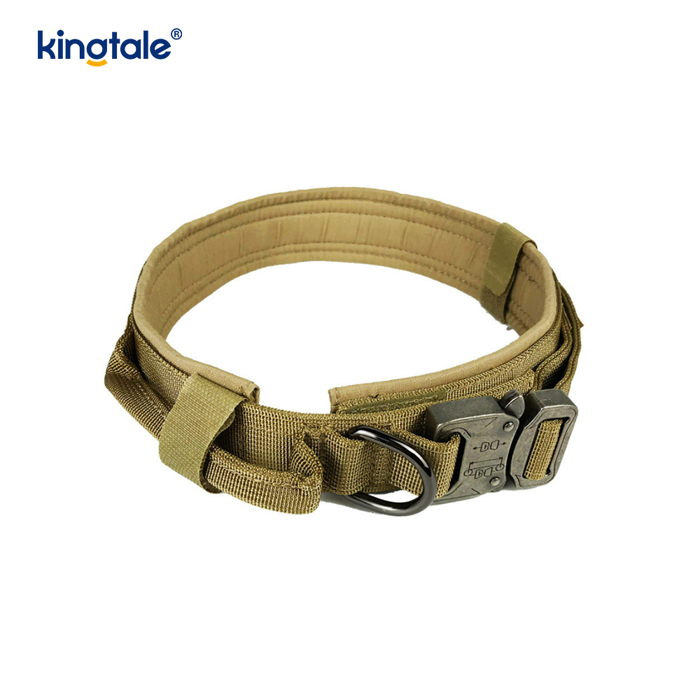 Hondenhalsband met metalen gesp, zware halsband, zwaar uitgevoerd