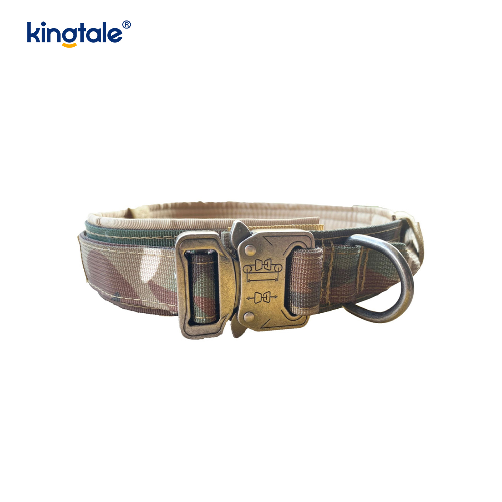 Hondenhalsband met metalen gesp, zware halsband, zwaar uitgevoerd