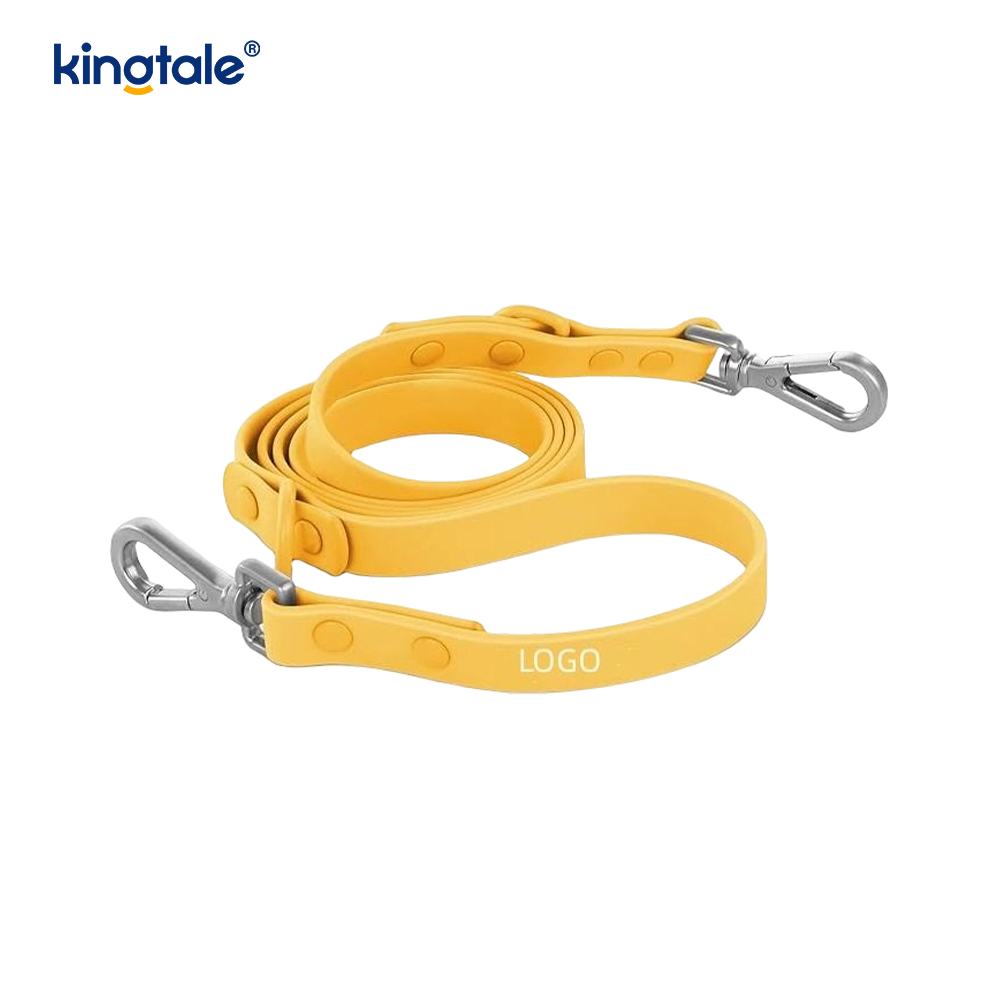 Aangepaste huisdier verstelbare PVC geen trek lichtgewicht hondenharnas riem halsband