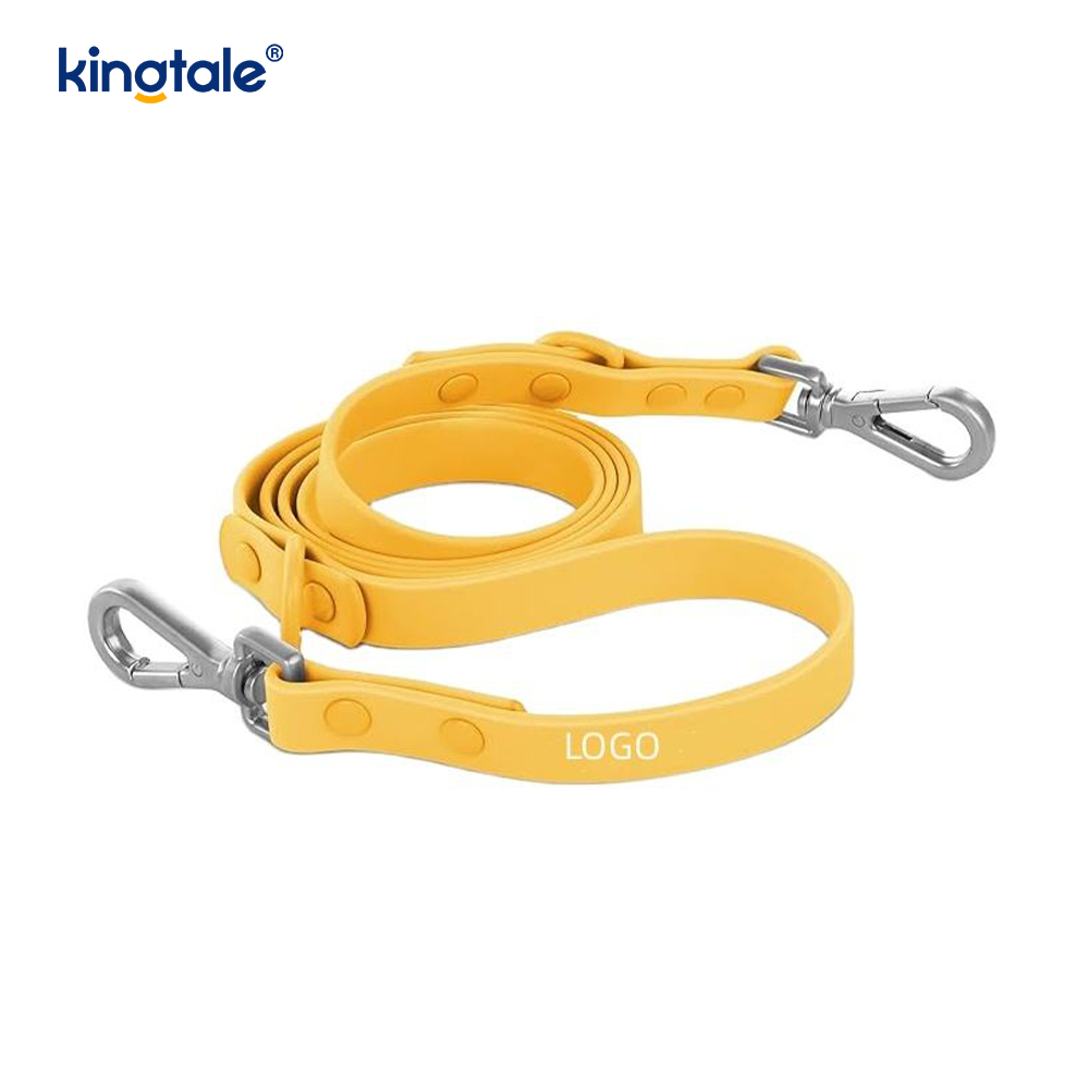 Aangepaste huisdier verstelbare PVC geen trek lichtgewicht hondenharnas riem halsband
