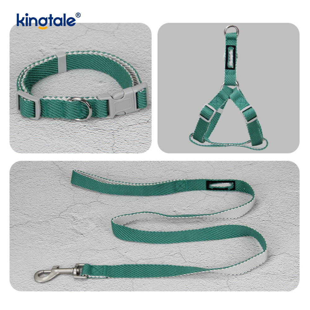 Gepersonaliseerde OEM/ODM printpatroon hondenharnas halsbandset