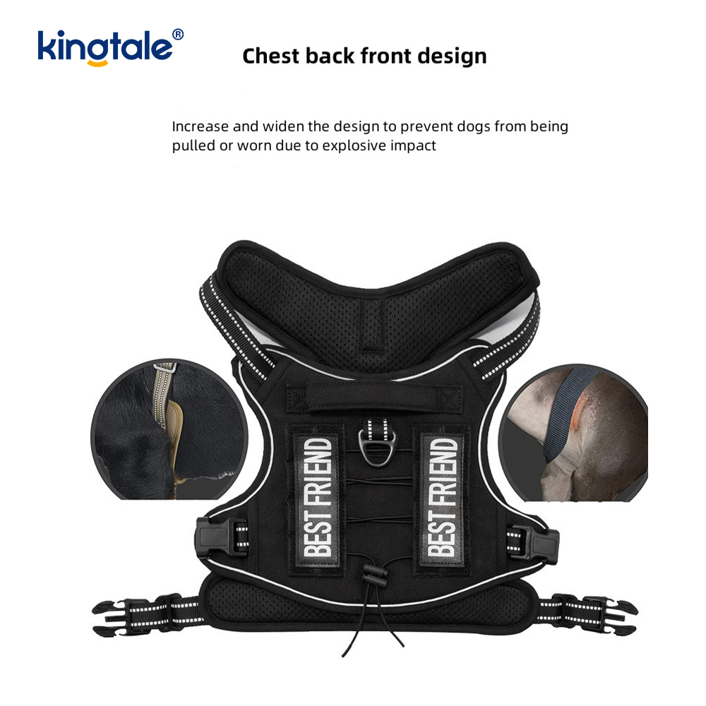 Stevig, geen trekkoord, nylon, zware hondenriem, vest, trainingsharnassen, borst
