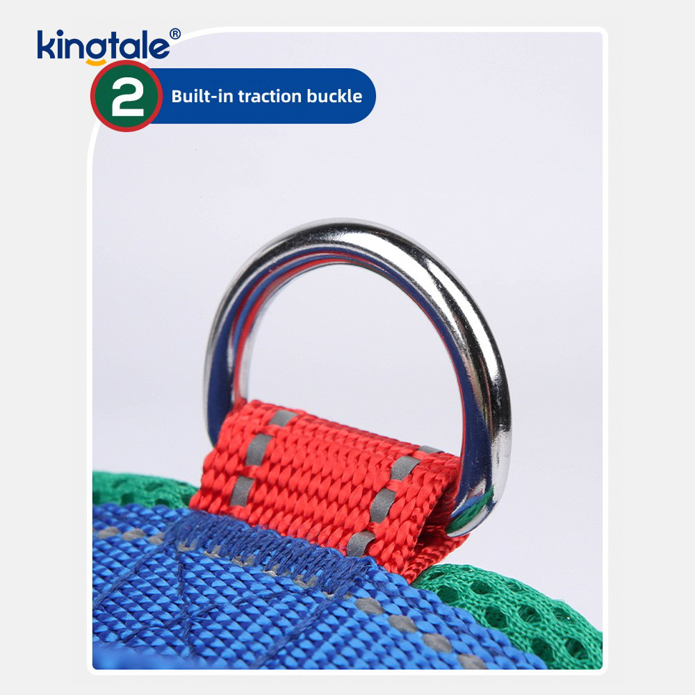 Op maat gemaakte groothandel verstelbare nylon reflecterende hondenharnas, minst ingesteld