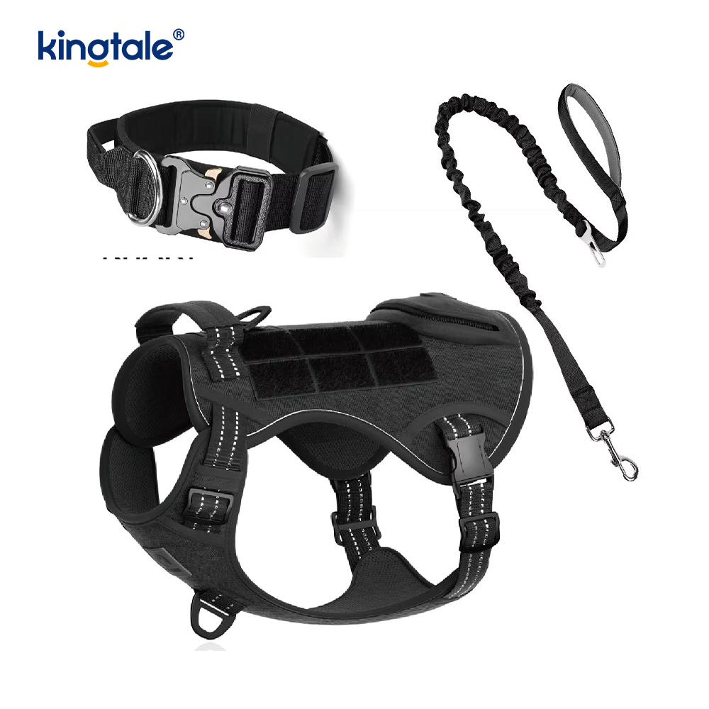 Zware tactische hondenhalsband harnasset voor grote honden