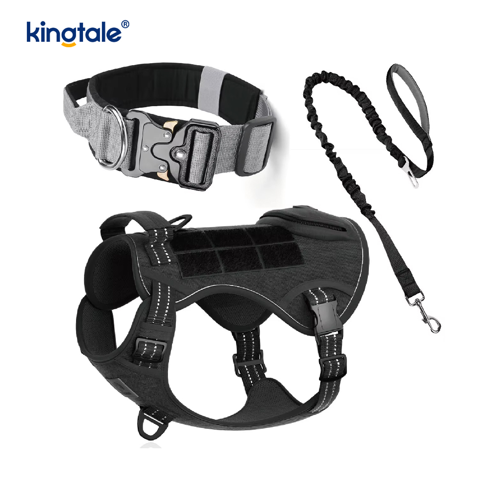 Zware tactische hondenhalsband harnasset voor grote honden
