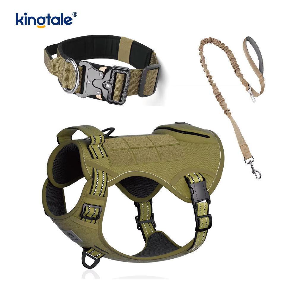 Zware tactische hondenhalsband harnasset voor grote honden