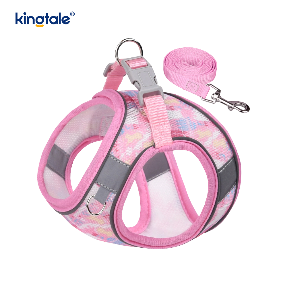Vest-stijl mode gewatteerde huisdier harnas hond reflecterende anti-shock riem