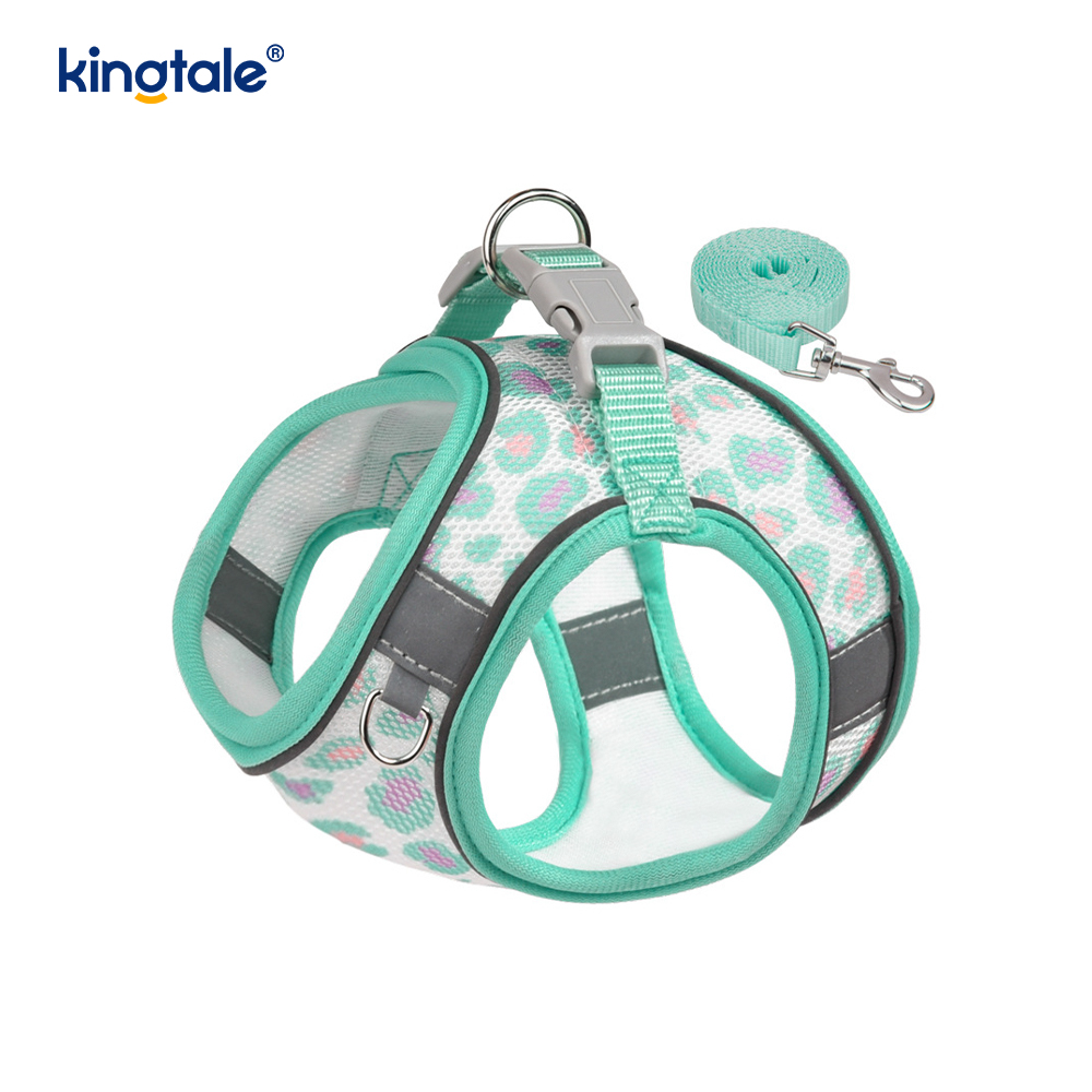 Vest-stijl mode gewatteerde huisdier harnas hond reflecterende anti-shock riem