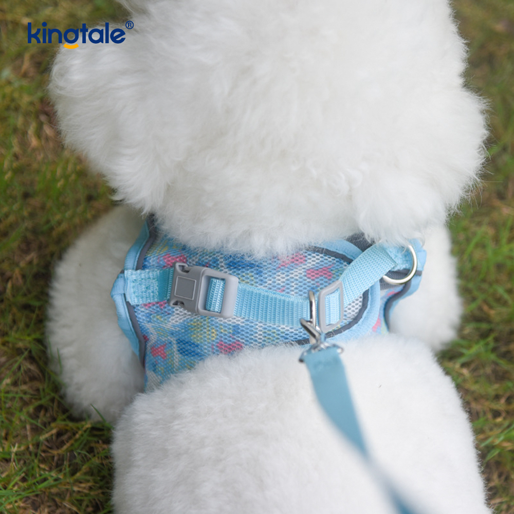 Vest-stijl mode gewatteerde huisdier harnas hond reflecterende anti-shock riem