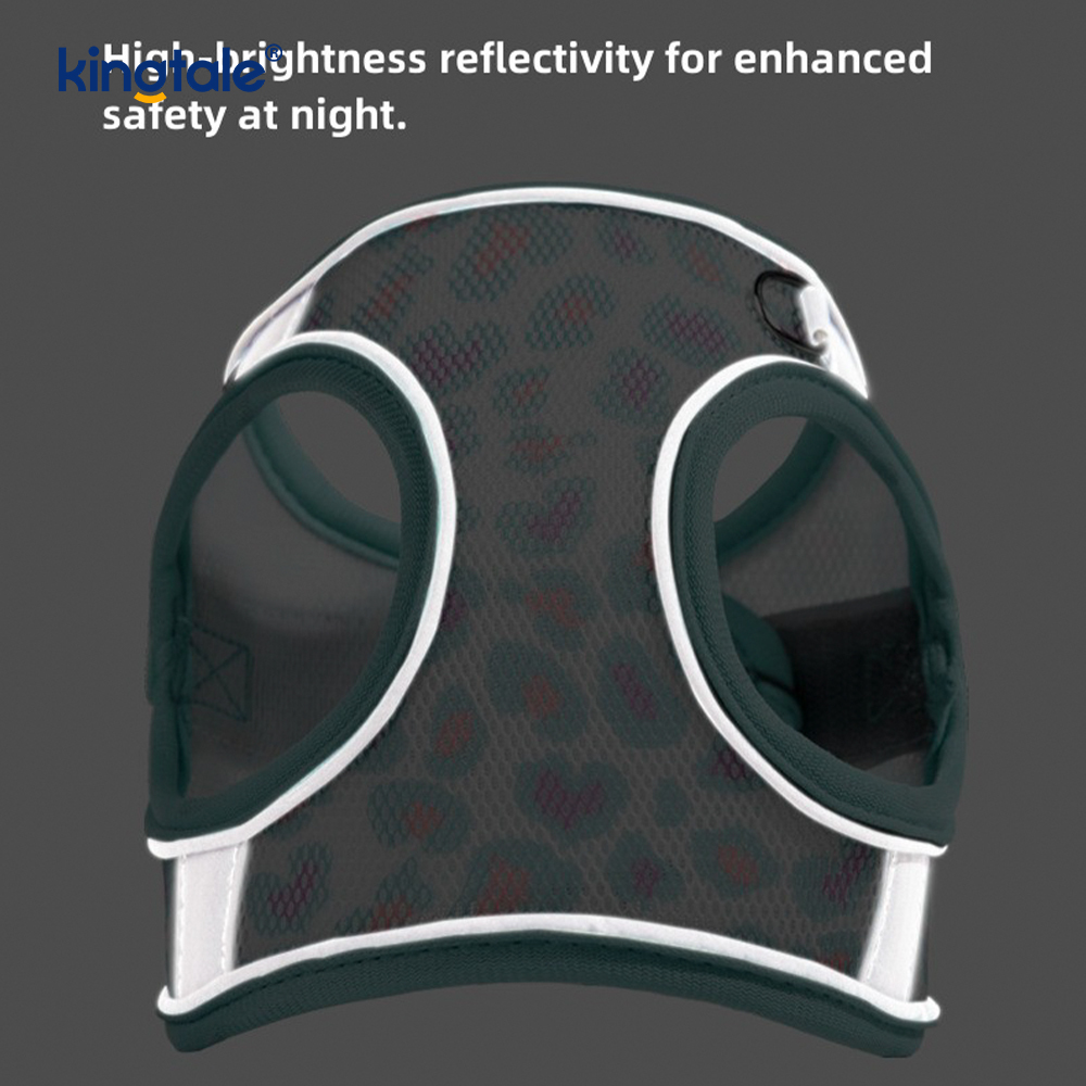 Vest-stijl mode gewatteerde huisdier harnas hond reflecterende anti-shock riem
