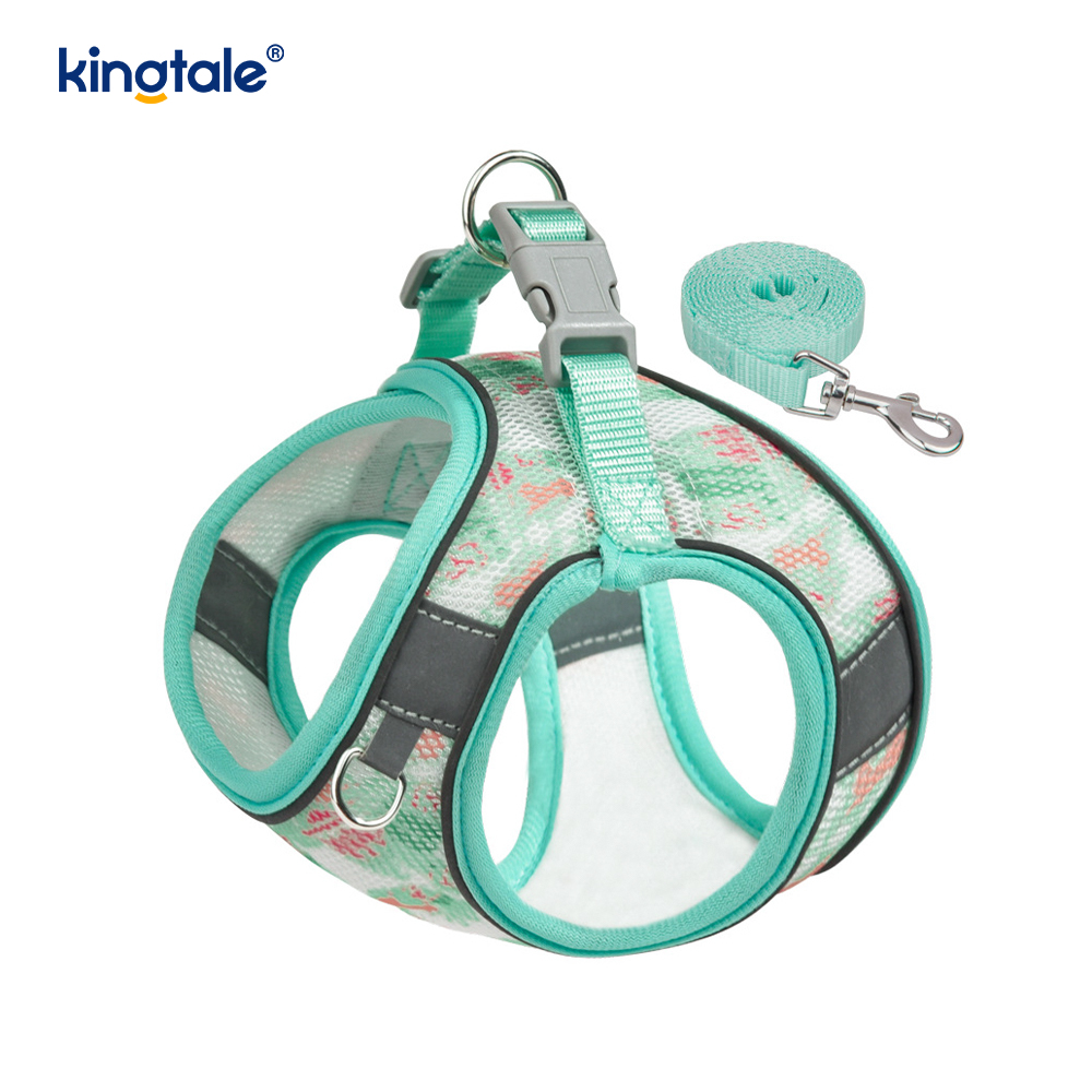 Vest-stijl mode gewatteerde huisdier harnas hond reflecterende anti-shock riem
