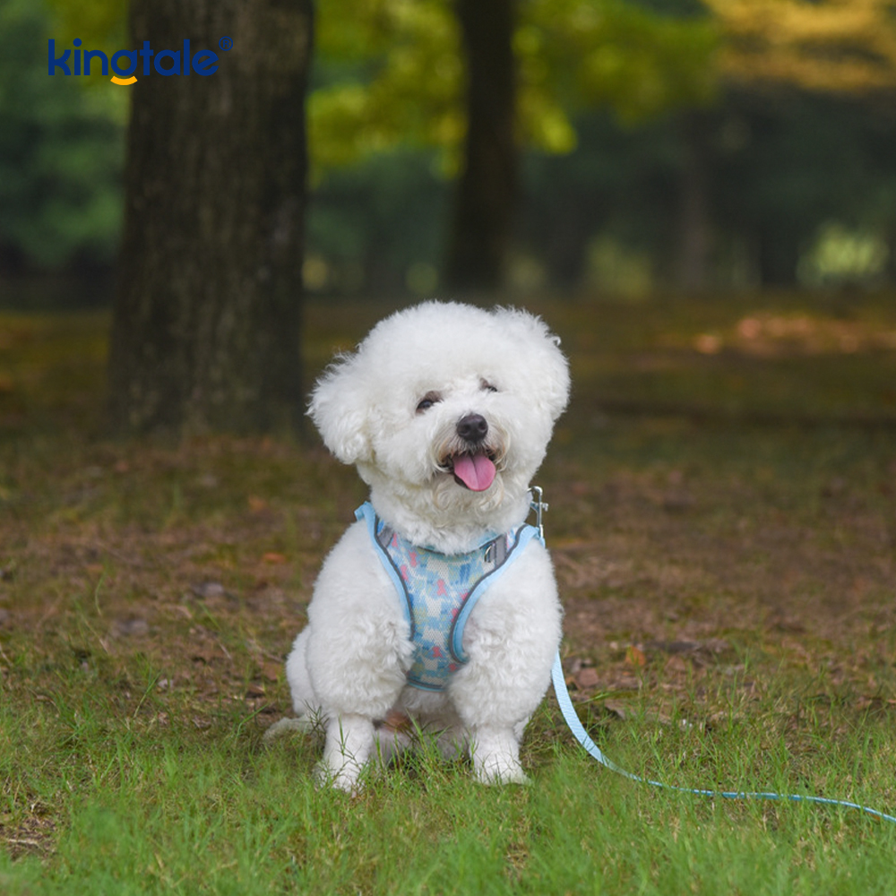 Vest-stijl mode gewatteerde huisdier harnas hond reflecterende anti-shock riem
