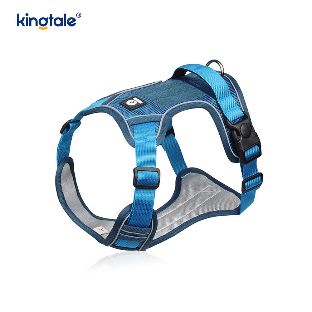 Nylon klinknagel reflecterend verstelbaar ademend sportharnas met hondenriem