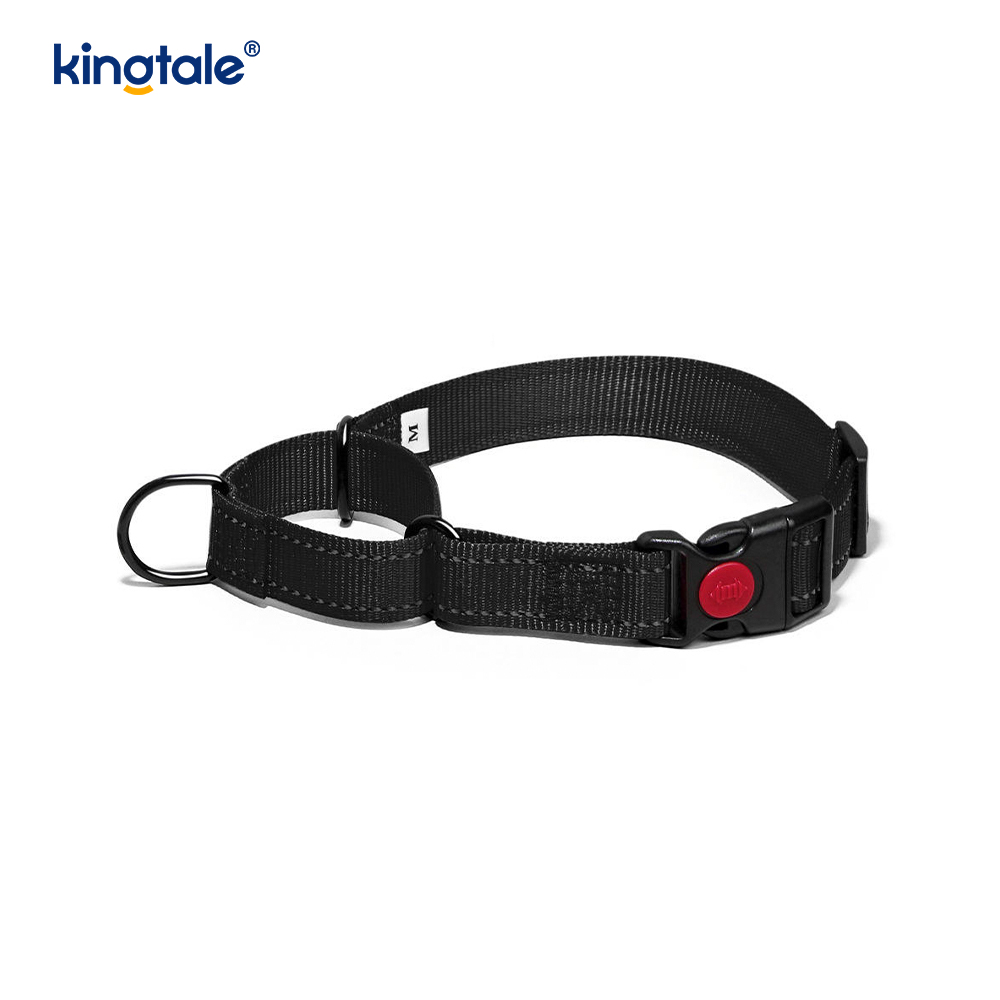 Quick Release No Pull reflecterende verstelbare nylon Martingale halsband