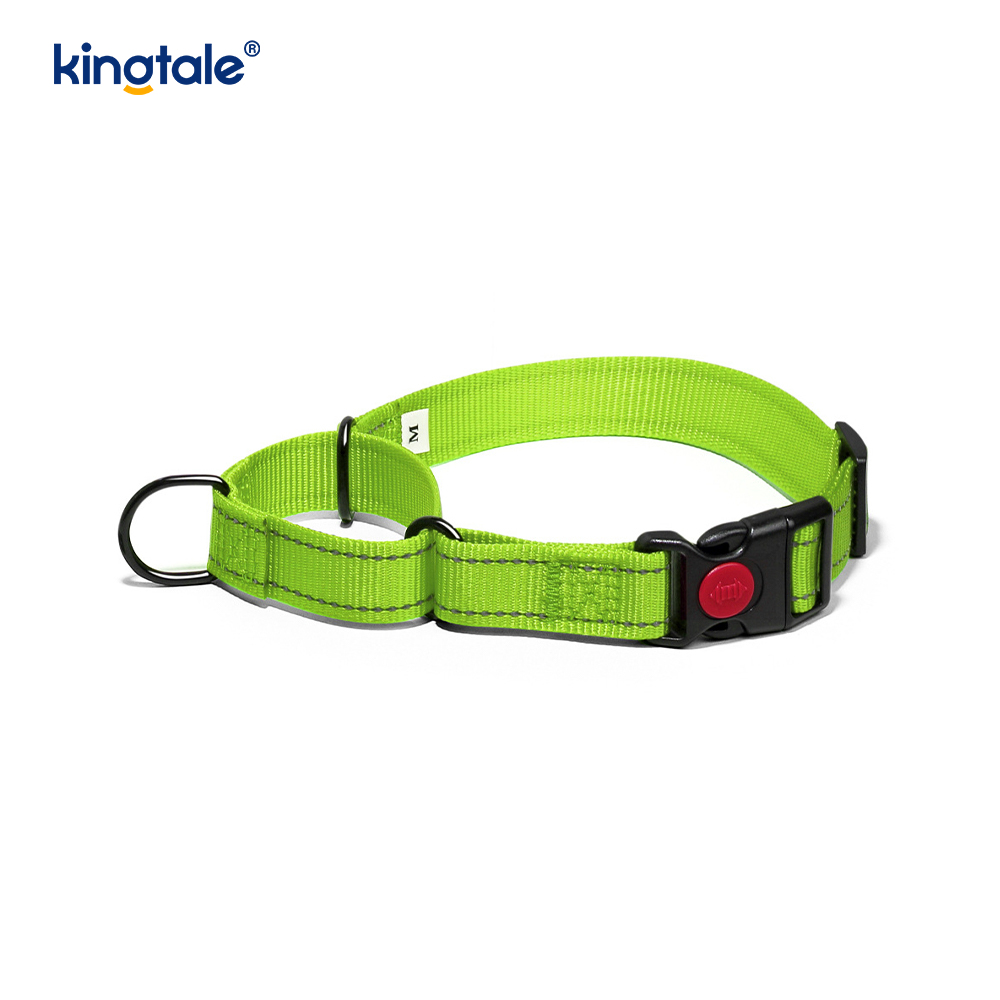 Quick Release No Pull reflecterende verstelbare nylon Martingale halsband