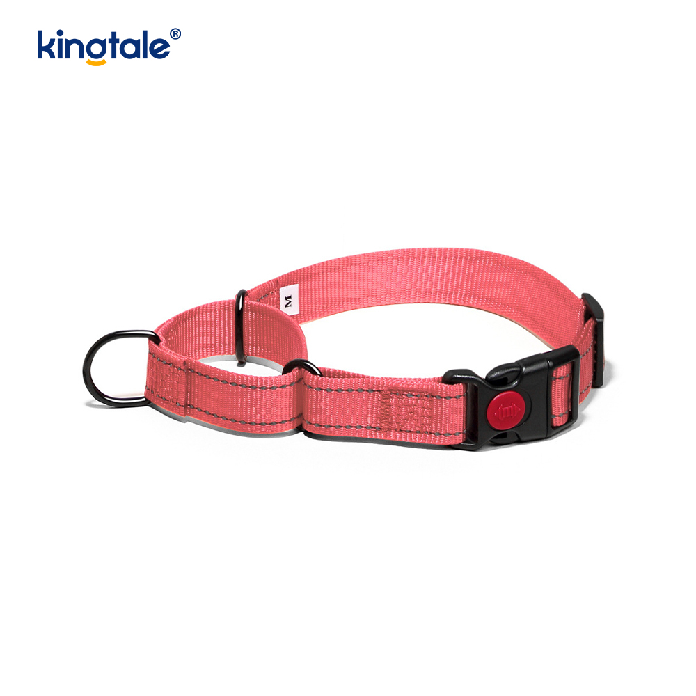 Quick Release No Pull reflecterende verstelbare nylon Martingale halsband