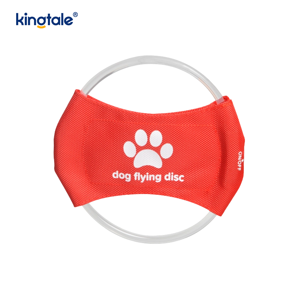 Oplaadbaar LED-oplichtend huisdier frisbee-training speelgoed voor honden