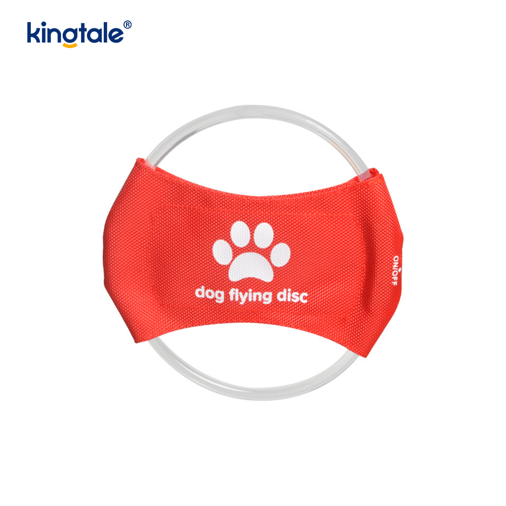 Oplaadbaar LED-oplichtend huisdier frisbee-training speelgoed voor honden