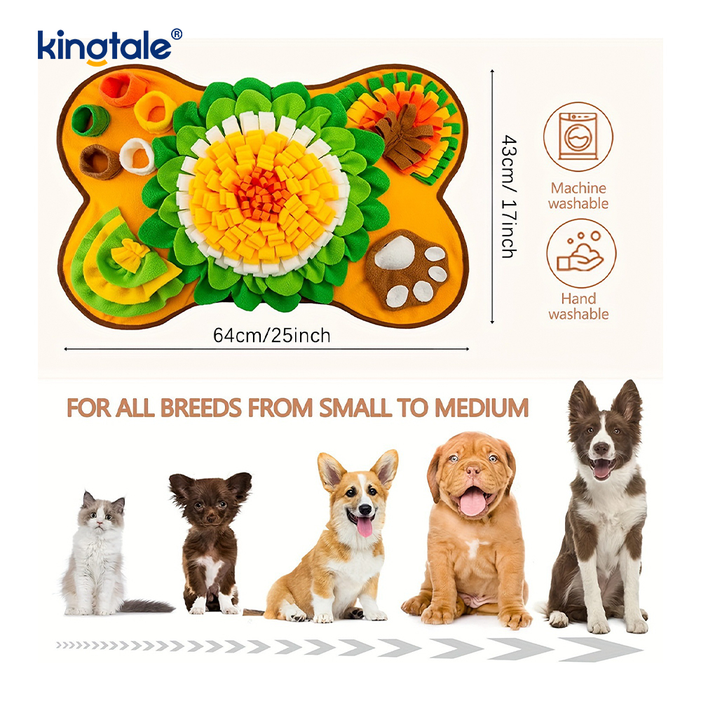 Huisdier-snuffelmat voor honden Interactieve voerpuzzel